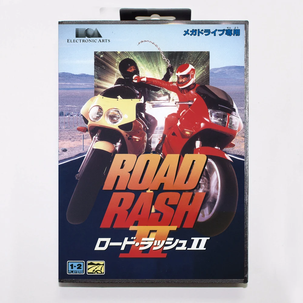 Игровой картридж Road сыпь 2 16 бит игровая карта MD с розничной коробкой для Sega Mega Drive