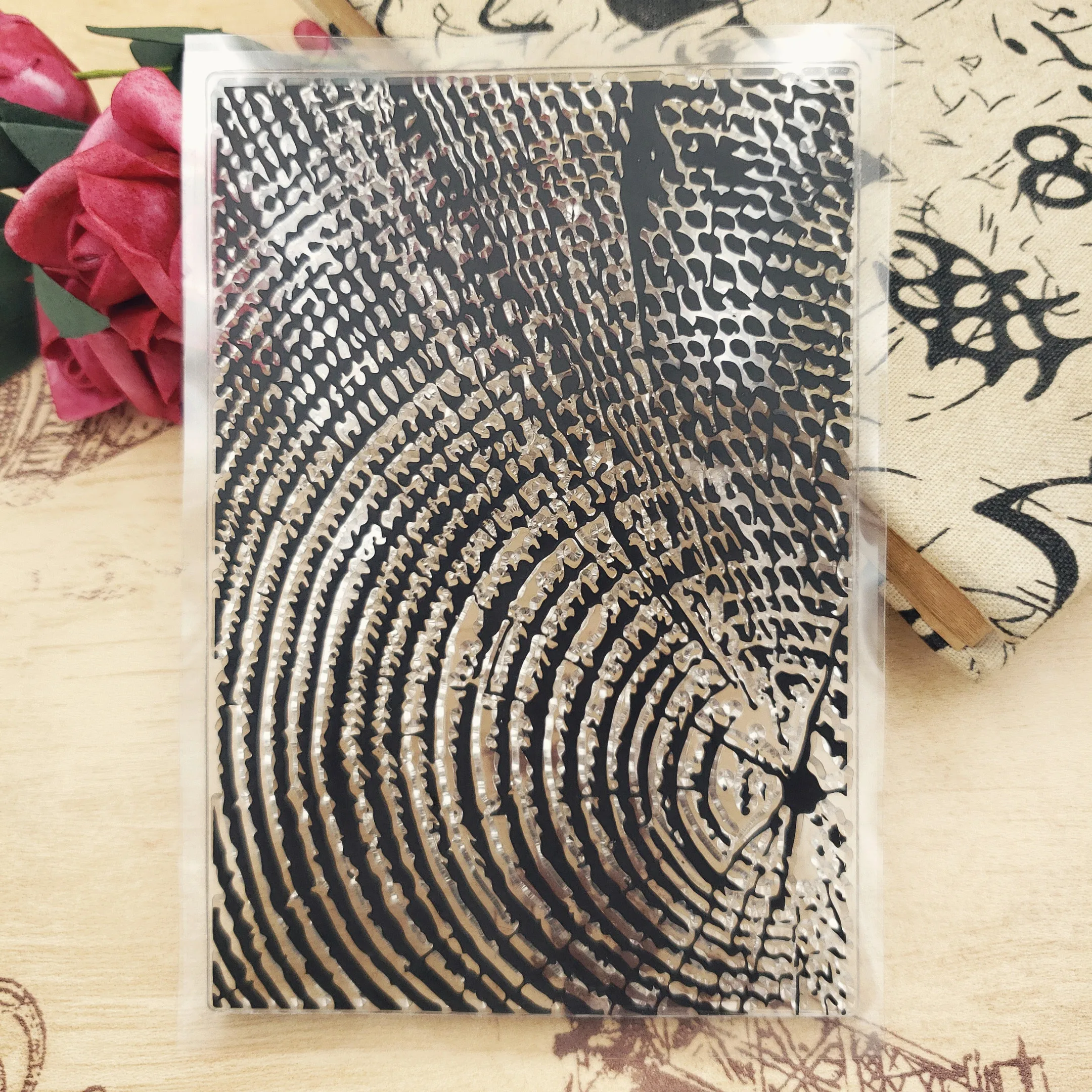 JC очистить резиновый штамп ежегодные кольца скрапбукинг лист силиконовые