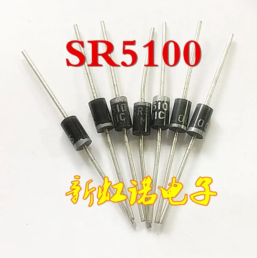 5 шт./Лот Новый оригинальный SR5100 = SB5100 вертикальный диод Шоттки 5 a / 100 в Триод интегральной схемы