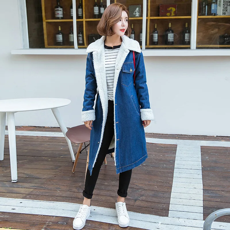 Куртка женская хлопковая зимняя/Осенняя длинная KJ716 | Женская одежда