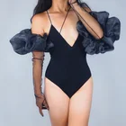 Женские тюлевые перчатки, сверхдлинные большие кружевные манжеты с 3D эффектом, 90 см, кружевные свободные черные вечерние сетчатые женские перчатки для сенсорного экрана WWS23