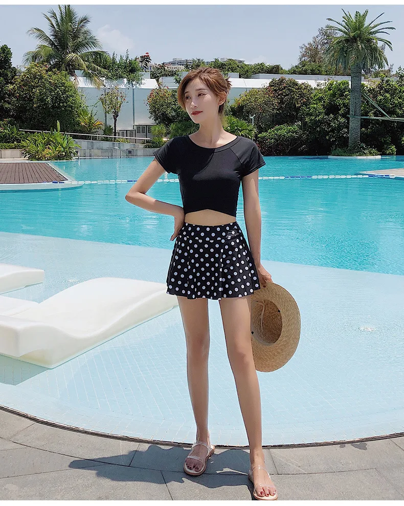 Женский раздельный купальник Танкини Раздельный купальник-бикини размера плюс с