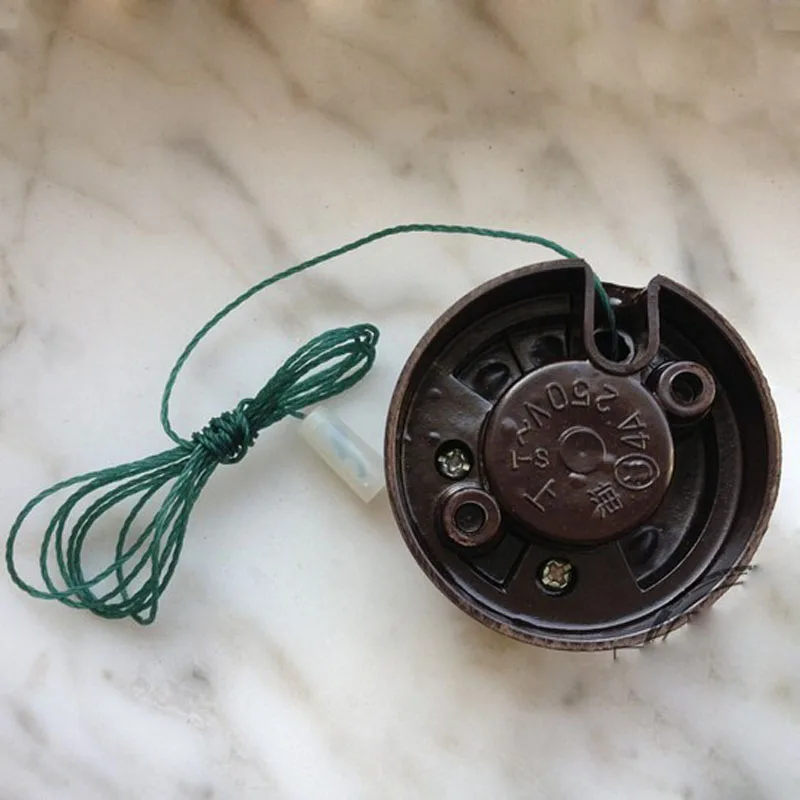 2 шт. Ретро одиночный тянуть кабель веревка светильник переключатель старый