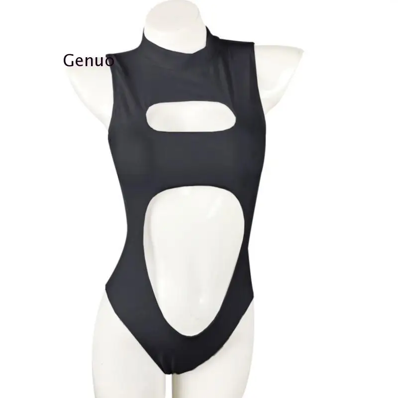 

Sexy Women One Piece Swimsuit Monokini Push-Up Padded Bra Front Hollow Out Halter Swimwear Beachwear Bathing Suit