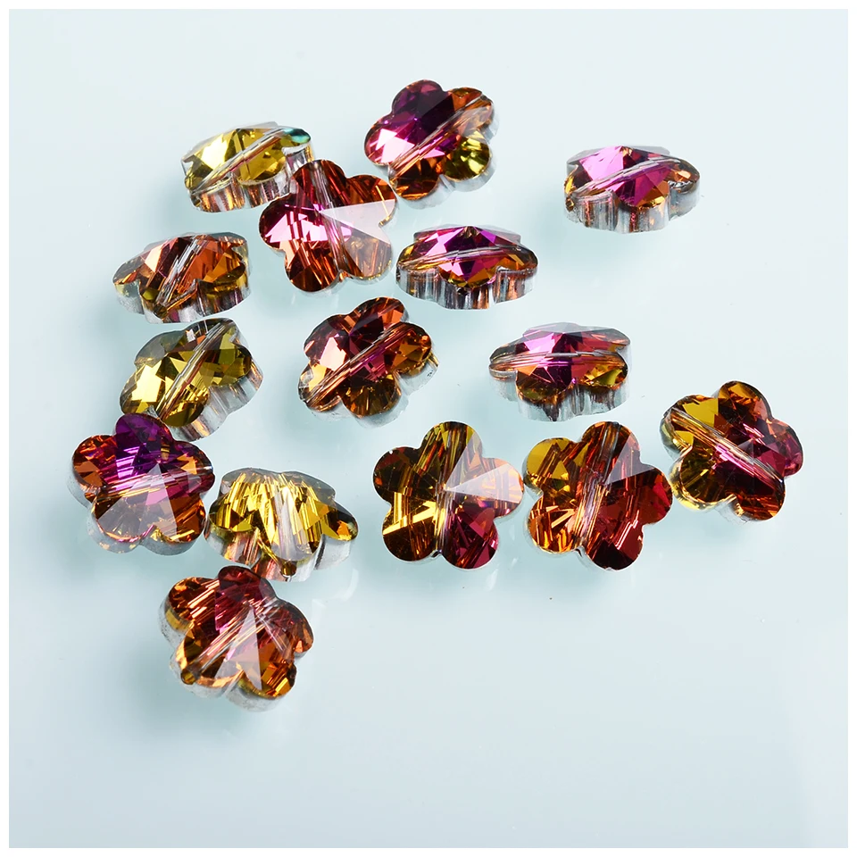 32 шт в форме цветка Хрустальные стеклянные бусины 14 мм для самостоятельного