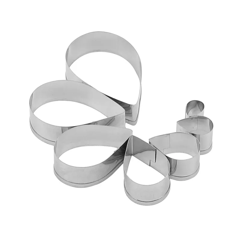 7 шт./лот украшения для торта инструменты резки мастики форма лепестков розы в