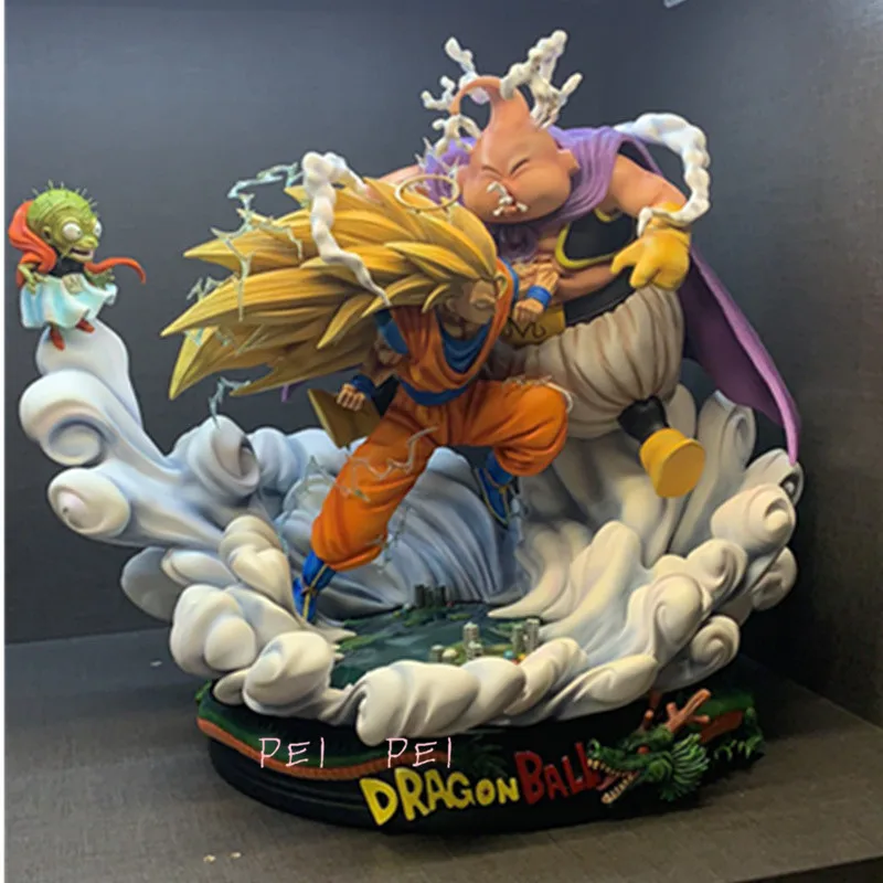 Аниме Dragon Ball Super Saiyan 3 Son Goku VS Majin Buu полноразмерная анимационная фигурка GK Коллекционная модель игрушки P1684