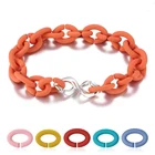 Модные женские и мужские браслеты, браслеты 10 цветов из твердой резины, браслеты с подвесками из бисера, ювелирные аксессуары, подарок