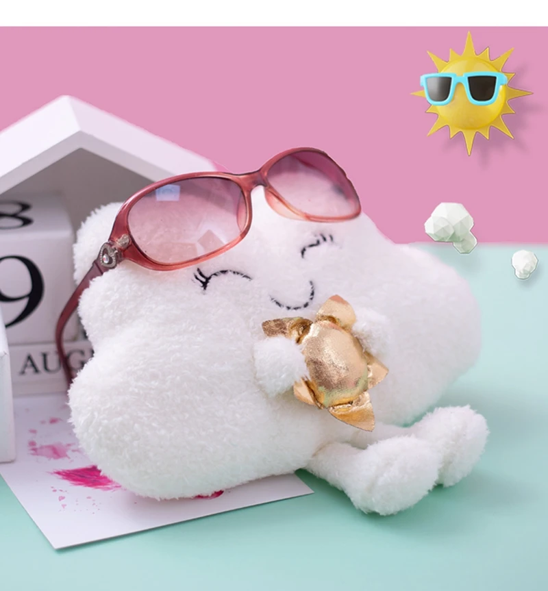 Подушка в скандинавском стиле с радужными облаками удобная детская игрушка