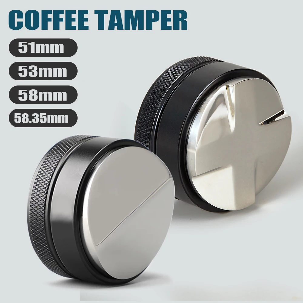 Distribuidor de caf&eacute; de 51/53/58/58, 35mm, ajustable, acero inoxidable 304, Macaron Espresso convexo, cuatro pendientes en &aacute;ngulo, Base-2