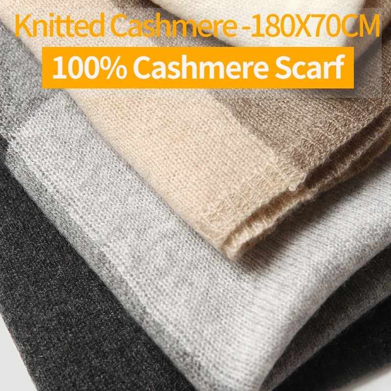 

100% Natural Cashmere Scarf 2020 Luxury Winter Warm Scarf Women Thicken Long Scarves Female Cashmere Wrap Pashmina Plaid Scarf