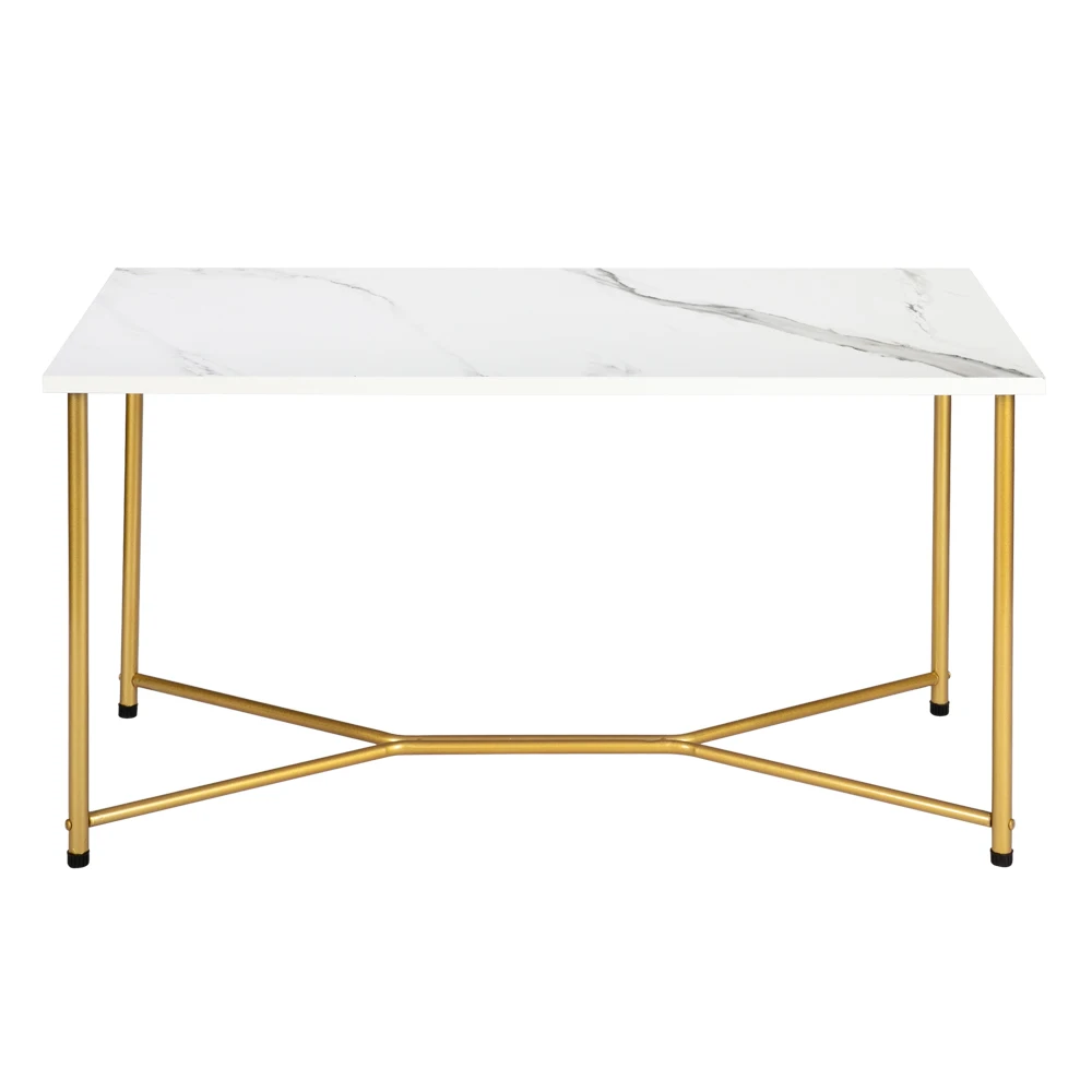 

Мебель для гостиной, журнальный столик толщиной 1,5 см, доска с имитацией мрамора, квадратный столешница, железо с золотыми ножками