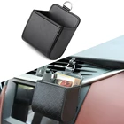 Коробка-органайзер в автомобиль сумка для вентиляционного выхода приборной панели подвесная кожа для Ford Focus 2 MK2 Focus 3 MK34 Kuga Escape Explorer Mondeo All