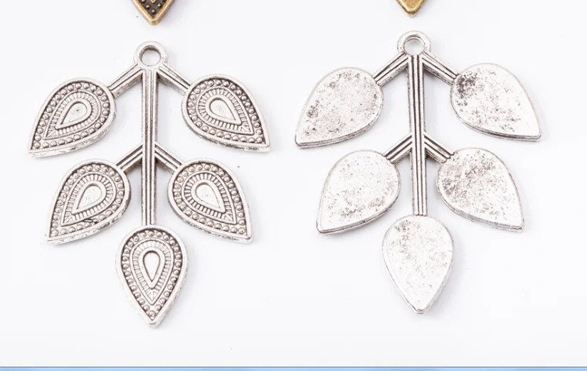 8pcs Charms leaves Pendant Bright Zinc Alloy Fit Bracelet Necklace DIY Metal Jewelry Findings 6470 |