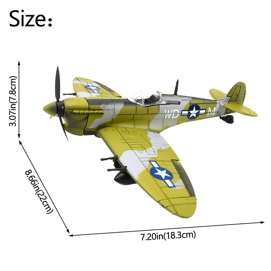 Spitfire модель истребителя набор игрушек для детей DIY Сборные комплекты моделей игрушка для обучения подарки для детей 1 шт случайный цвет
