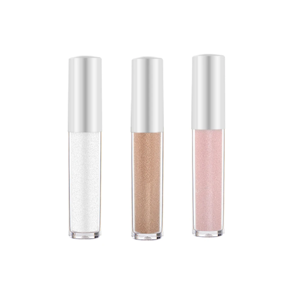 

Shiny Long Lasting Liquid Eye Shadow Private Label Pearlescent Monochromatic Liquid Highlighter Face and Body Brightening