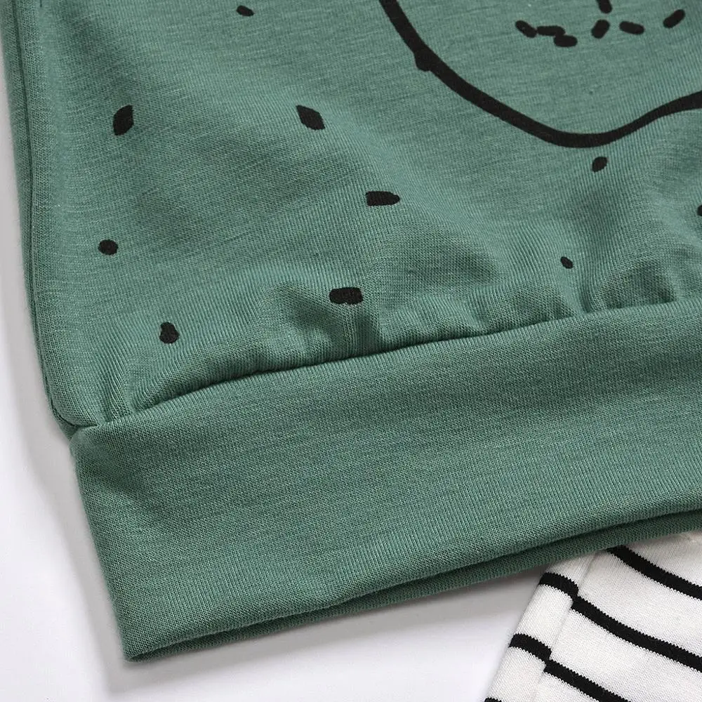 

baby boy clothes 2020 Toddler Kids Baby Boys Cartoon Bear Sweatshirt Tops+ Pants Outfits Set Spring Autumn Children Clothing