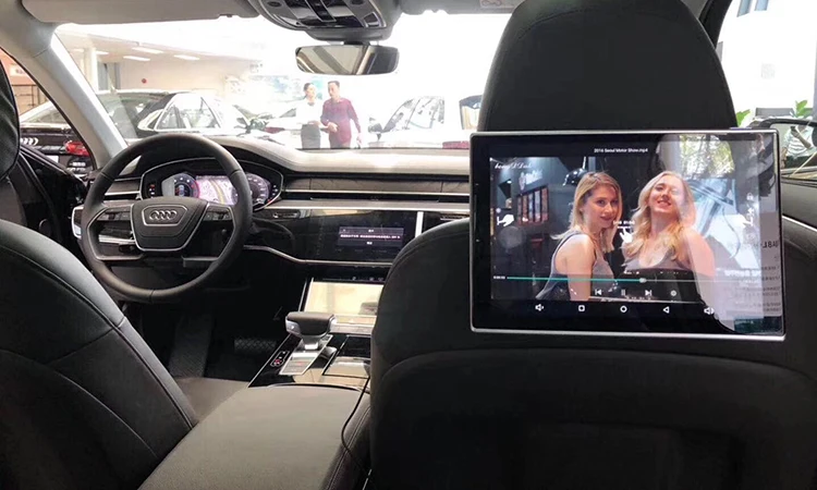 11,8 дюймов для заднего сидения автомобиля, Экран HD 1920X1280 воспроизведение видео в формате 4K Android 8,1 сзади развлечения Системы с WI-FI Bluetooth USB ИК