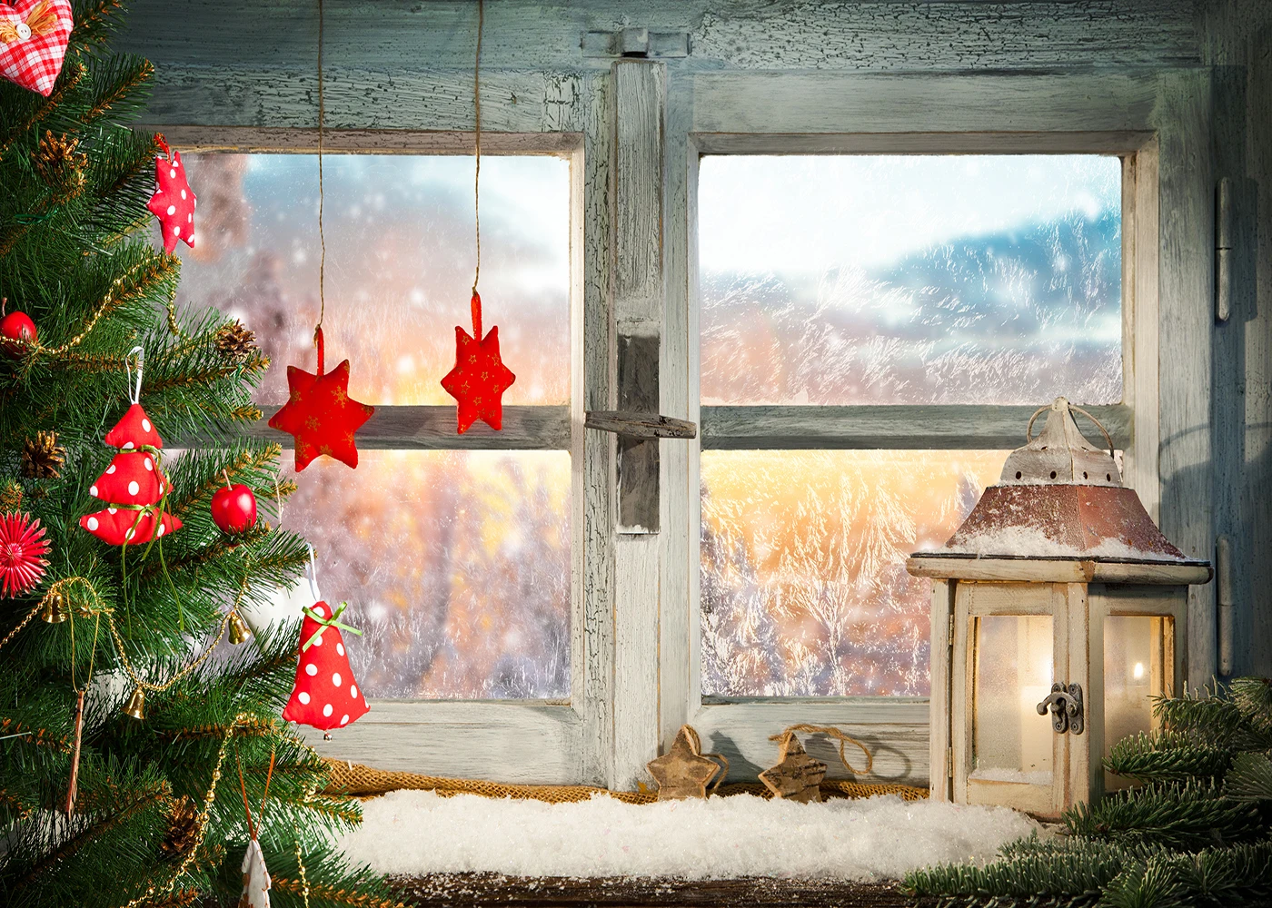 Лиловый Photographic Backdrops Christmas Tree Stairs Wooden Floor fireplace Portrait Photography Backgrounds Photo Studio Shoot Props - Цвет: Лиловый