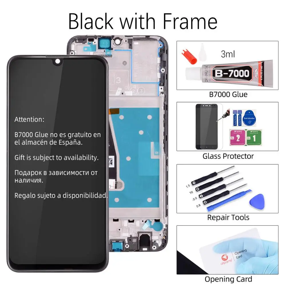 Black with Frame 10 сенсорный дисплей для huawei P Smart ЖК-дисплей сенсорный экран дигитайзер для huawei P Smart Замена ЖК-дисплея - Цвет: Black with Frame