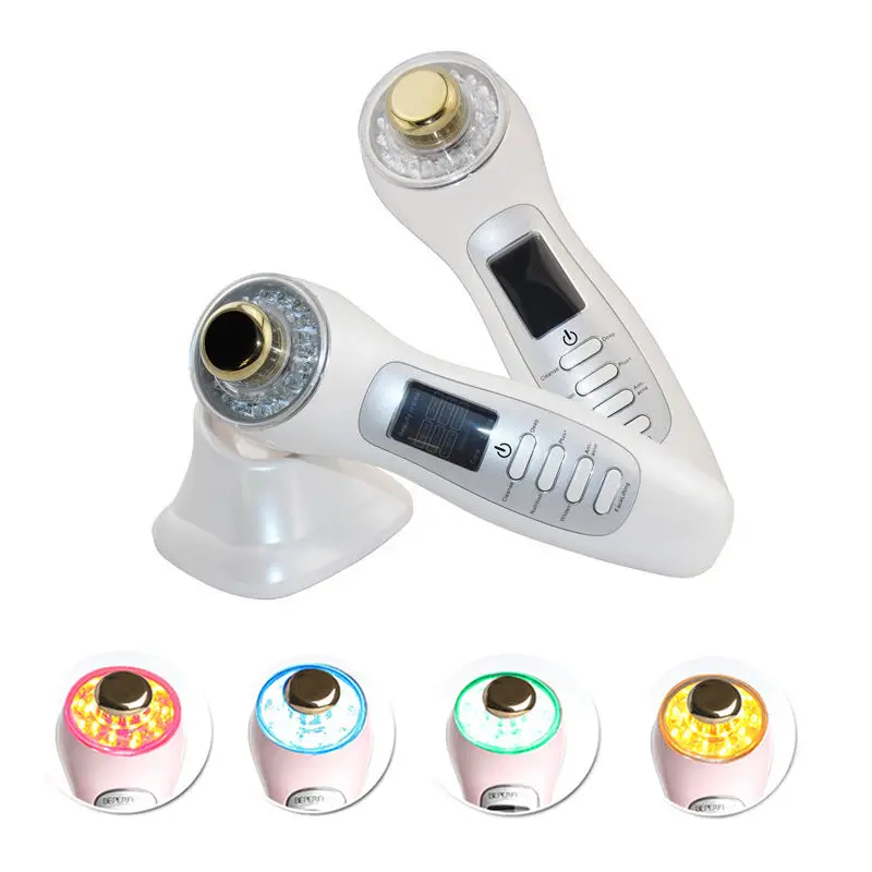 

Portable Face Lift LED Photon 3MHz Ultrasonic Galvanic Spa Massager Anti Acne Skin Whiten Firm Facial Deep Cleaning Ultrasound