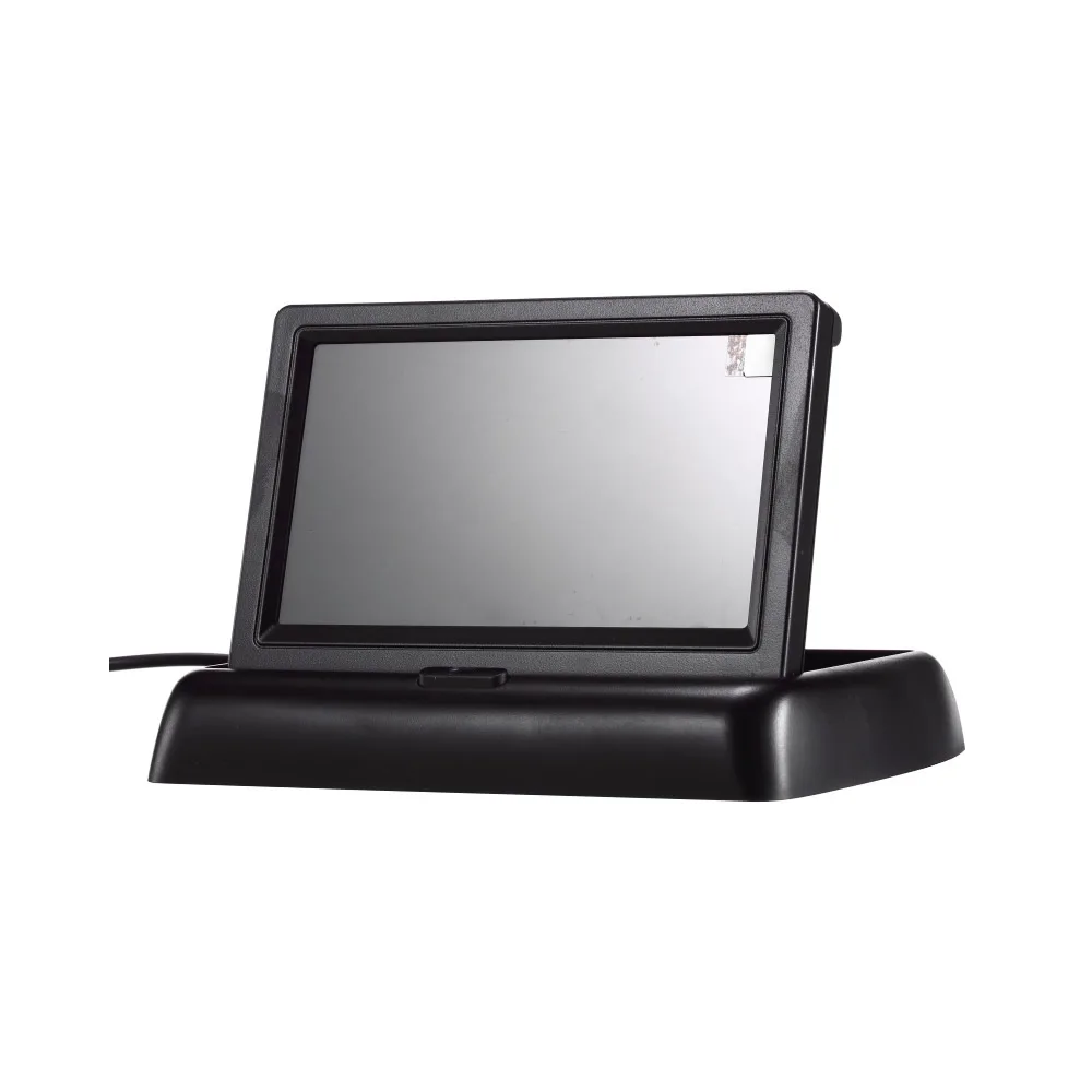 Складной дисплей DONPHIA 4 3 'с 2 входами для камеры складной экран|Монитор и CCTV| |