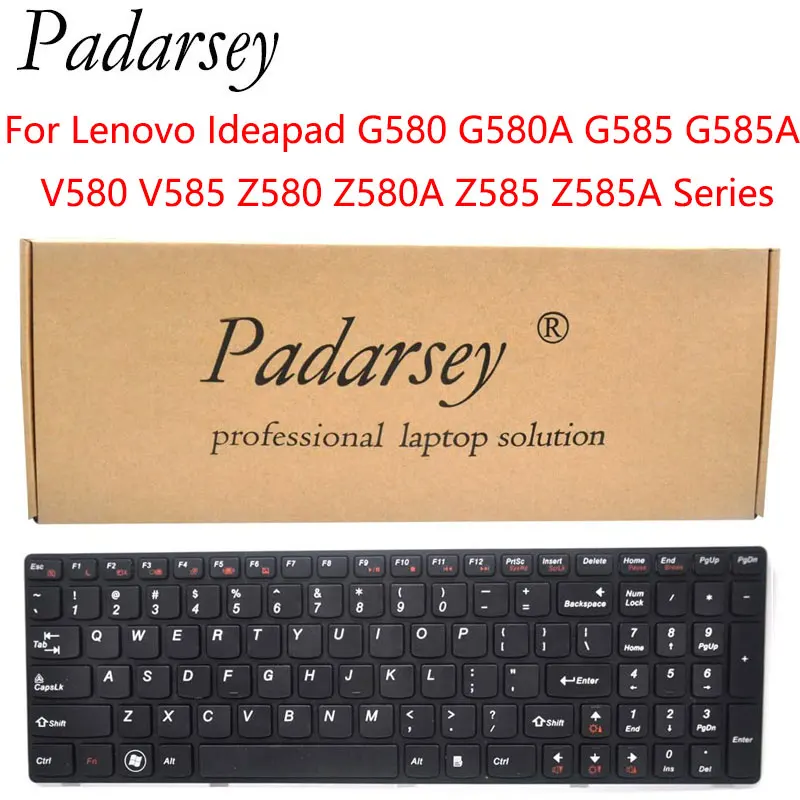 Сменная клавиатура Padarsey совместимая с Lenovo Ideapad G580 G580A G585 G585A V580 V585 Z580 Z580A Z585 Z585A Series US