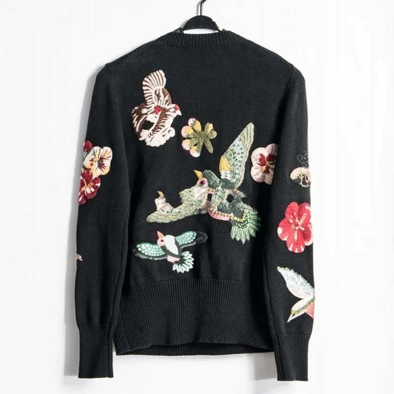 Женский облегающий пуловер с круглым вырезом и длинными рукавами | Женская