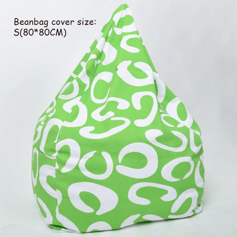 S-80X80CM Bean Bags для взрослых Bean Bag Cover Whithout наполнение lounger Bean Boozled Pouf Chambre спальня ленивый мешок стул диван Pouf Geant - Цвет: S-80X80CM