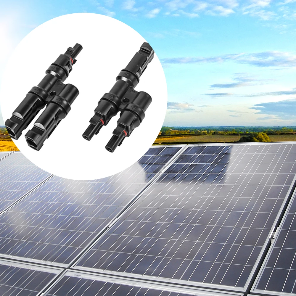 

Solar Branch Connector T/Y type Solar Cable connector 2/3/4/5 Ways Wire Connectors for Photovoltaic System Panel Module connect