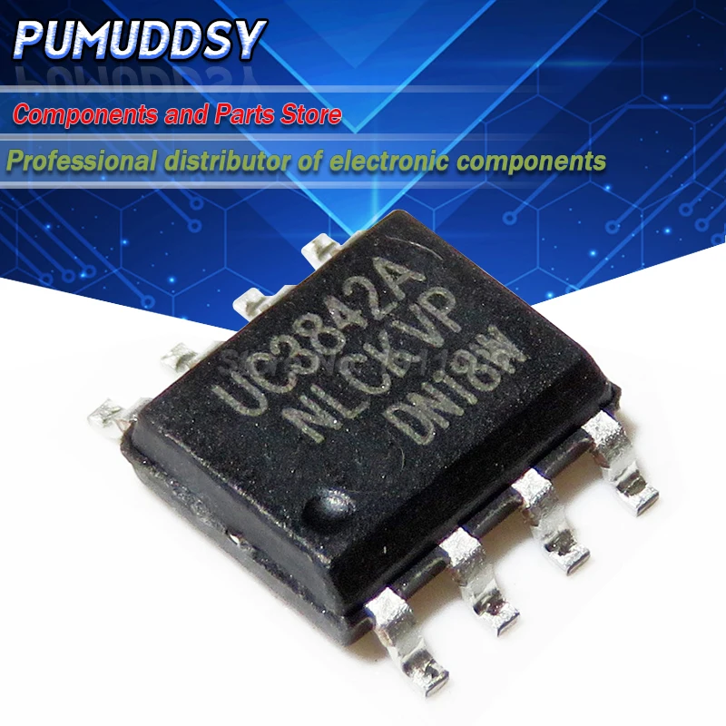 10 шт. UC3842 UC3842A 3842A Новый SMD чип SOP-8 оптом электронный uc3842a | Электронные компоненты и