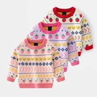 autumn girl baby sweater knit pullover top long sleeve sweater cute warm baby winter sweater knitwear kids clothing