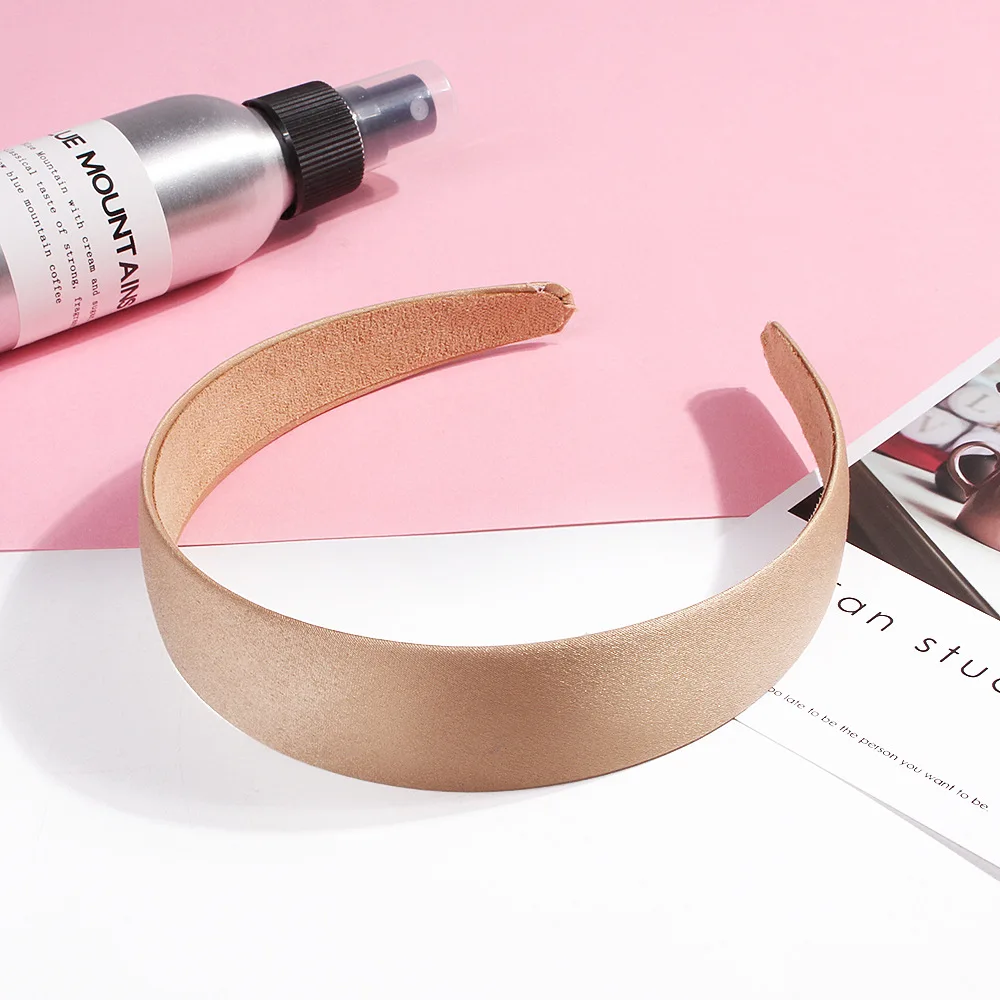 Ободок для волос Женский модный простой широкий ободок с боковыми краями