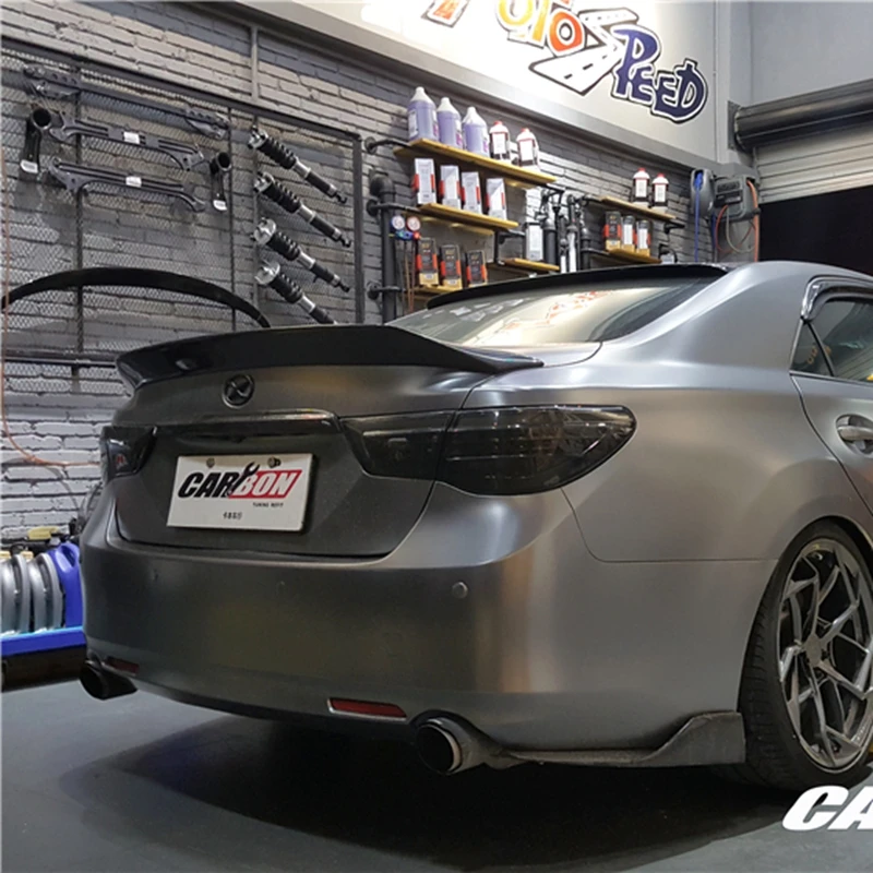 Спойлер глянцевый из углеродного волокна для Toyota Mark X REIZ 2010 11 12 13 14 15 16 17