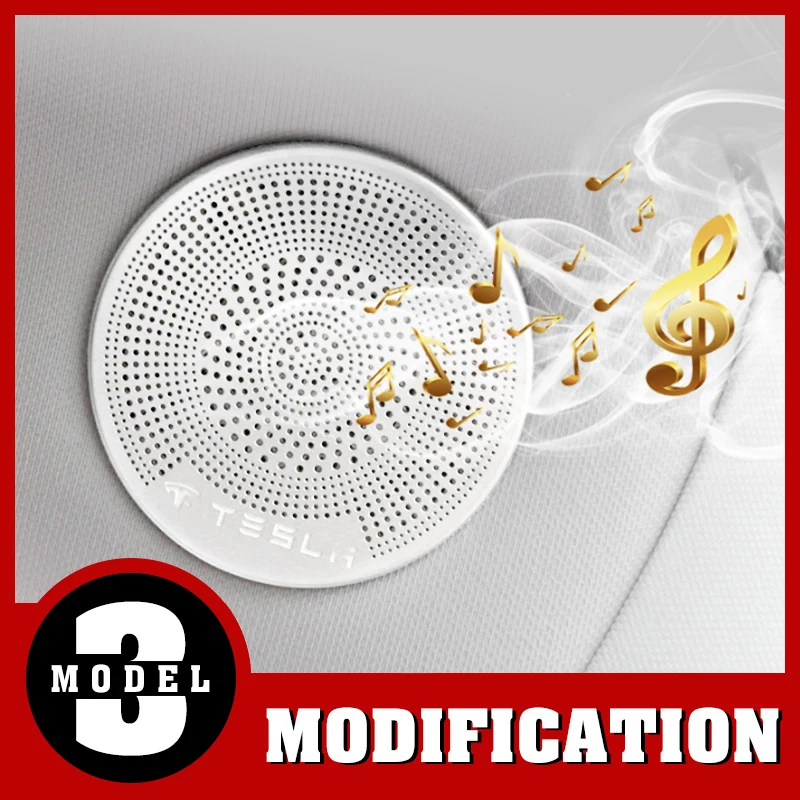 Модификация автомобиля 2 шт. крыша столб динамик крышка звук декоративная рамка