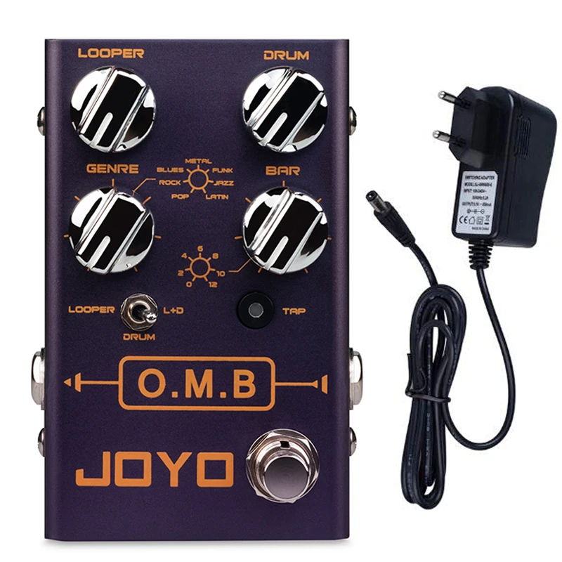 

JOYO R-06 O.M.B LOOPER + Drum Machine For Electric Guitar Pedal Effect True Bypass Musical Instrument Pedalboard Guitar Pedal