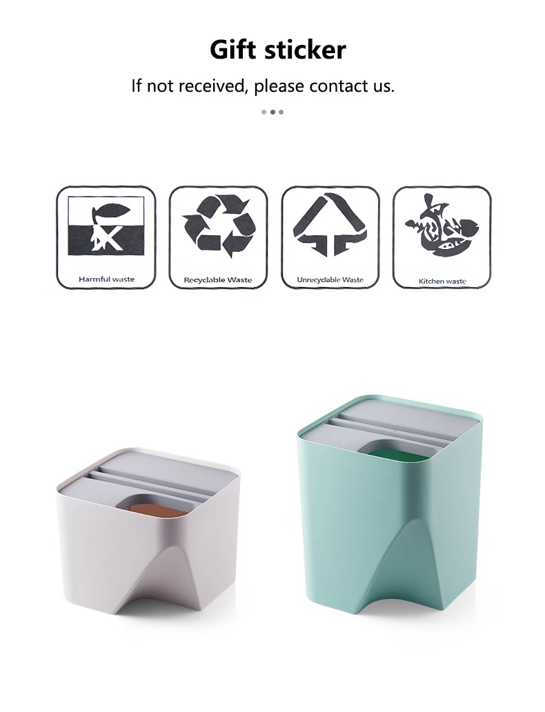 Кухня мусорное ведро бытовой отделение для сухого и мокрого Ванная комната 2019