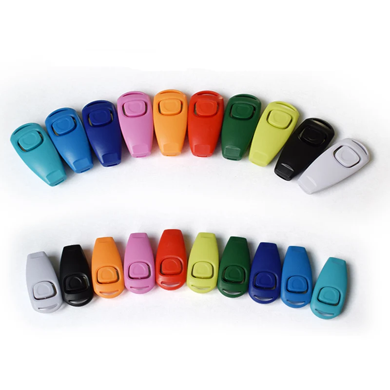 

2 In 1 Pet Training Whistle Clicker With Key Ring Pet Supplies Trainings Clicker Guide Pet Equipment Dog Training Device