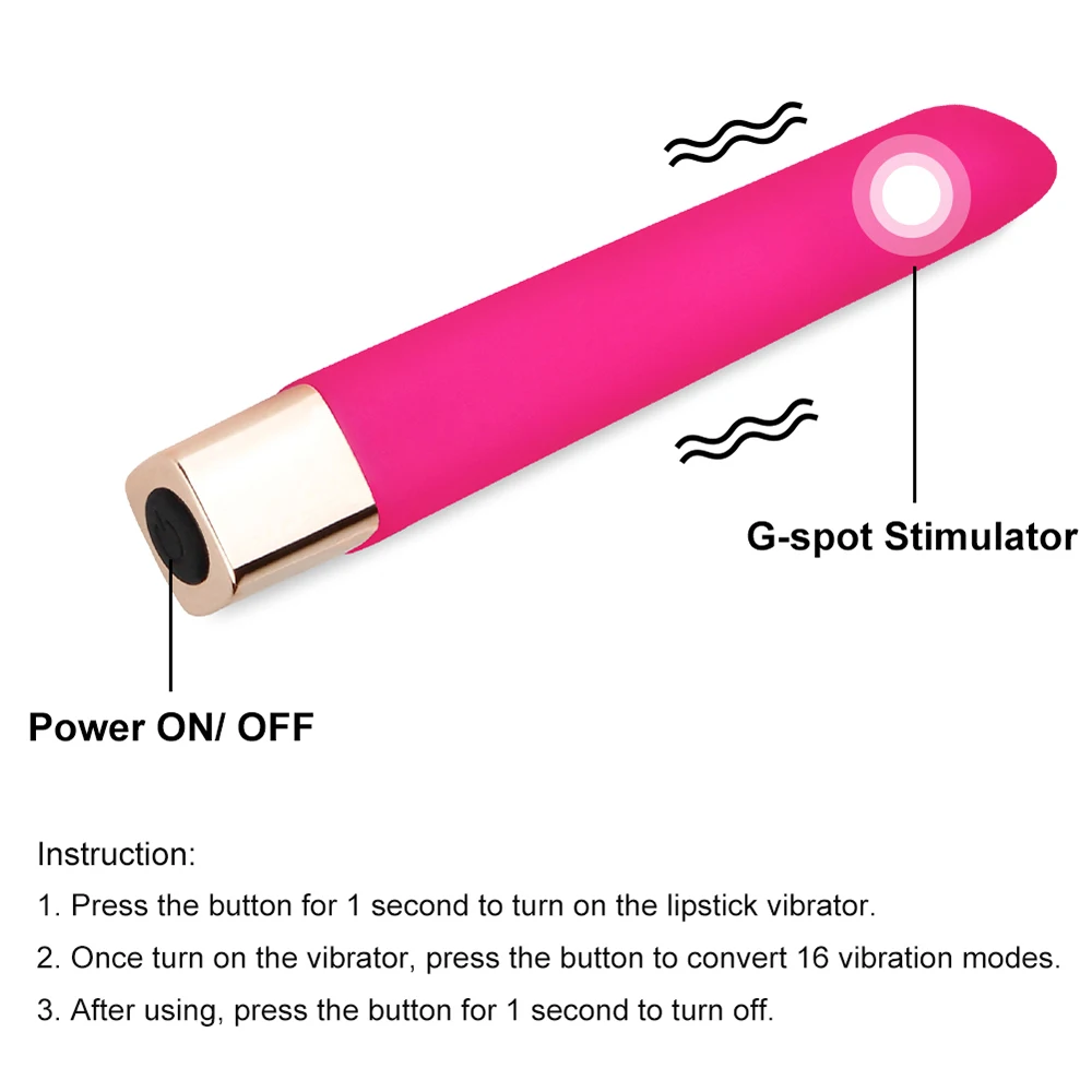 Women Strong Vibrating Massager sex toy Rechargeable Mini Bullet Vibrator for G Spot Vaginal Stimulation Lipstick Vibrador | Красота и