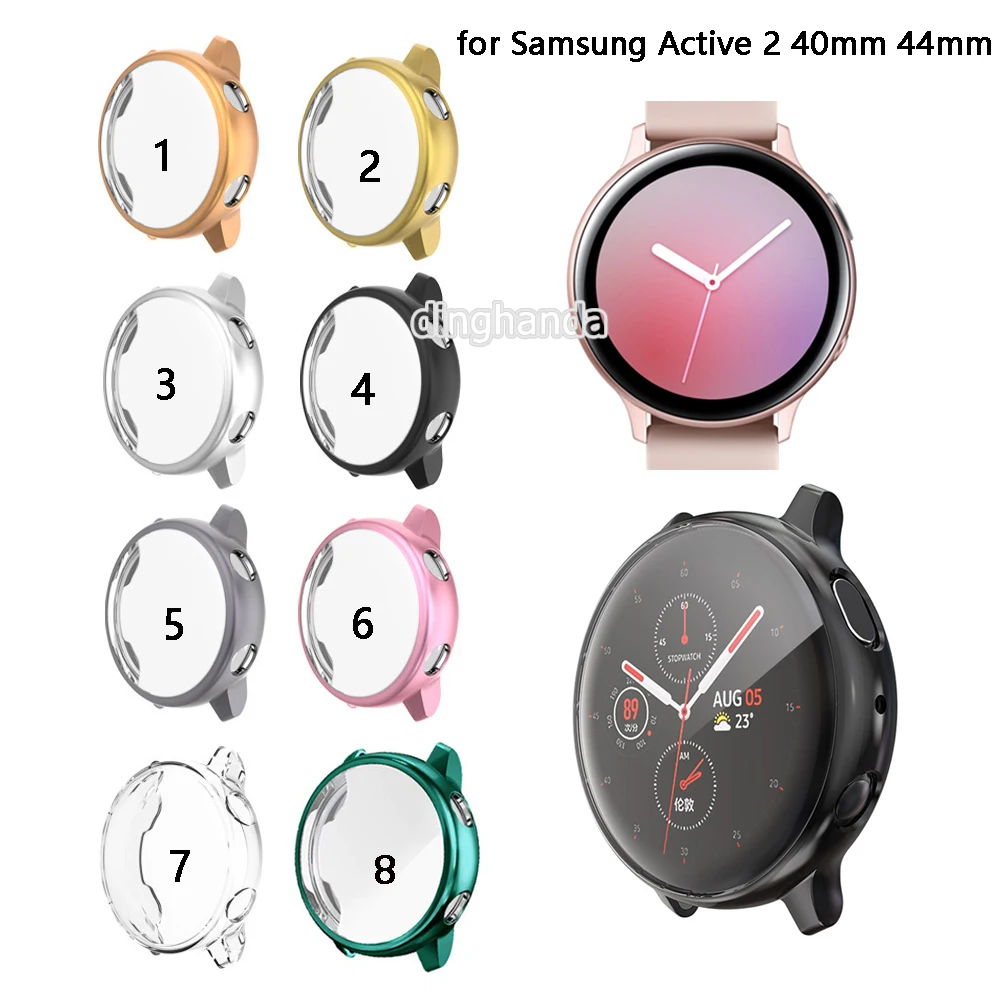

Защитный чехол для экрана из ТПУ для Samsung Galaxy Watch Active 2 40 мм 44 мм