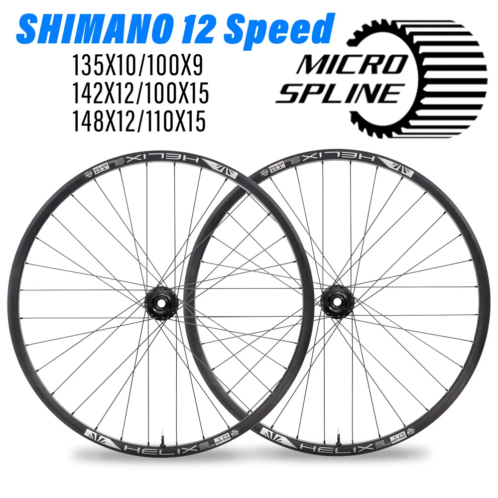 

12 Скоростей микро сплайн концентратор XC горный велосипед Wheelset BOOST 148 мм XT M8100 M7100 32H 100/110x15 мм 142/148x12 мм 29er