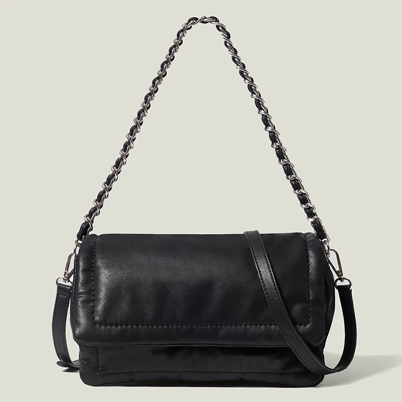 

Простая однотонная сумка через плечо для подмышек, женская дизайнерская модная повседневная женская сумка, Высококачественная роскошная с...