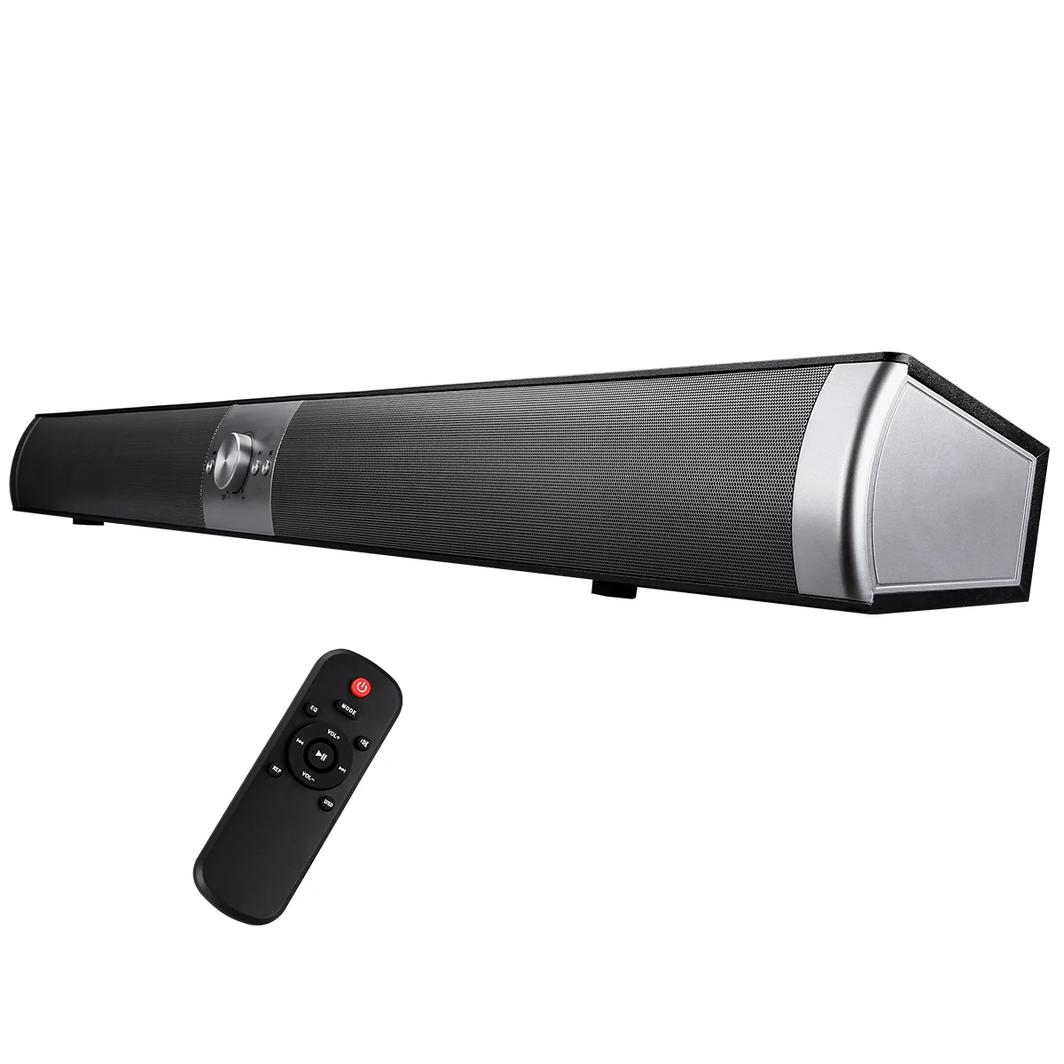 Портативный 40 Вт Беспроводной Bluetooth Колонка HiFi стереозвуковая панель дистанционного Управление NFC на стене сабвуфер для ТВ ПК DV