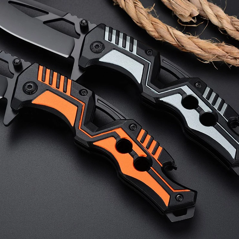 Складной нож 56HRC Компактный Тактический с коробкой для кемпинга охоты