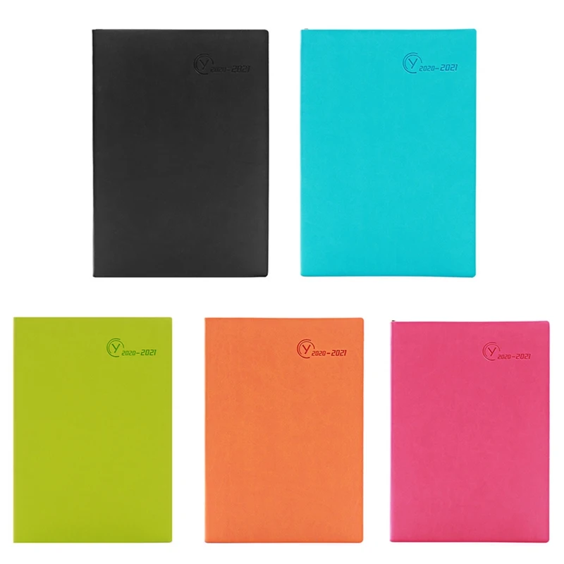 

High quality 2021 Schedule Book Agenda This Soft Cover Notepad Time Management Plan A5 Notebook Student School Supplies