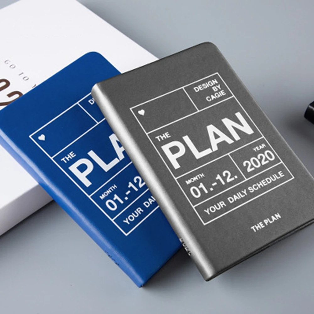 Повестки дня 2020 планировщик A7 Дневник Блокнот органайзер и журналы еженедельно