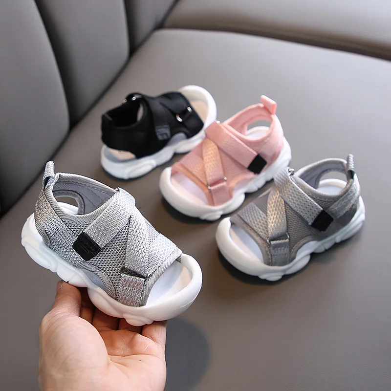 

2021 Summer Infant Toddler Shoes Baby Girls Boys Toddler Sandals Non-Slip Breathable Soft Kid Anti-collision Shoes for Kids