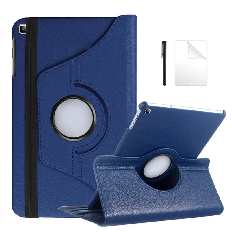 

Вращающийся на 360 градусов чехол из искусственной кожи для Samsung Galaxy Tab A 10,1 2019, T510, T515, умный чехол для телефона, искусственная кожа, 10,1 дюймов, ч...