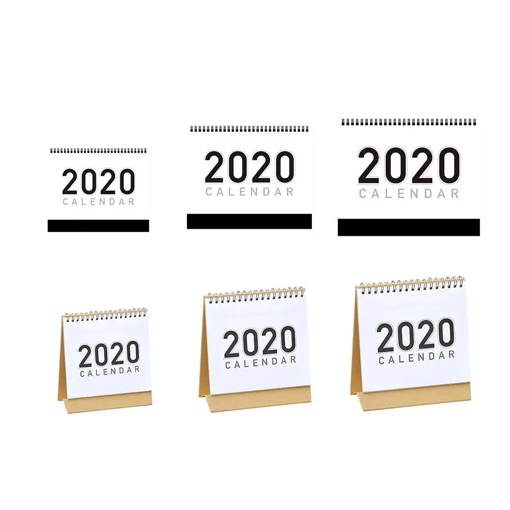 Расписание стоячий Настольный календарь 2020 DIY работает с Sep 2019 до Dec