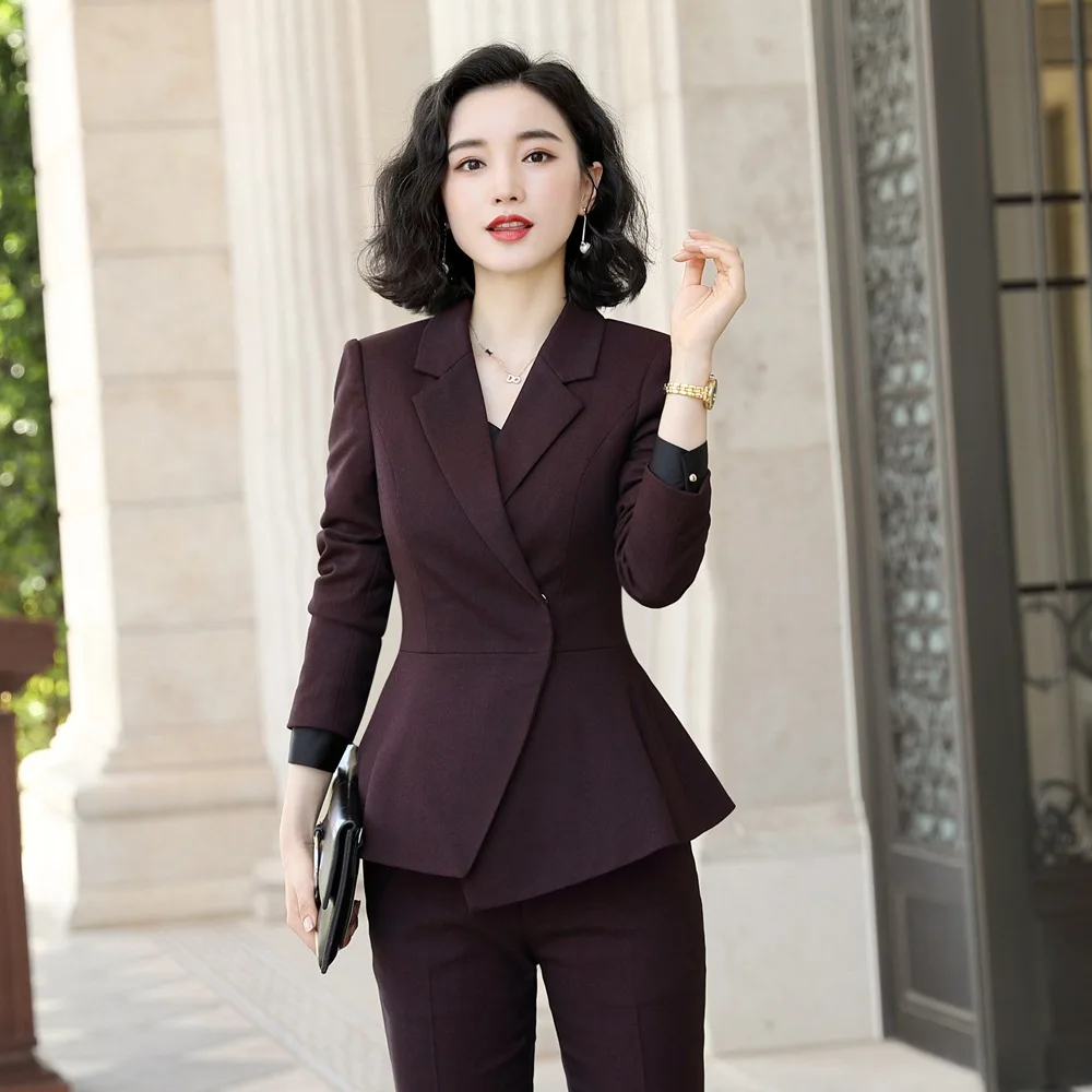 Женский офисный костюм женская форма профессиональный 2019 облегающий жакет с